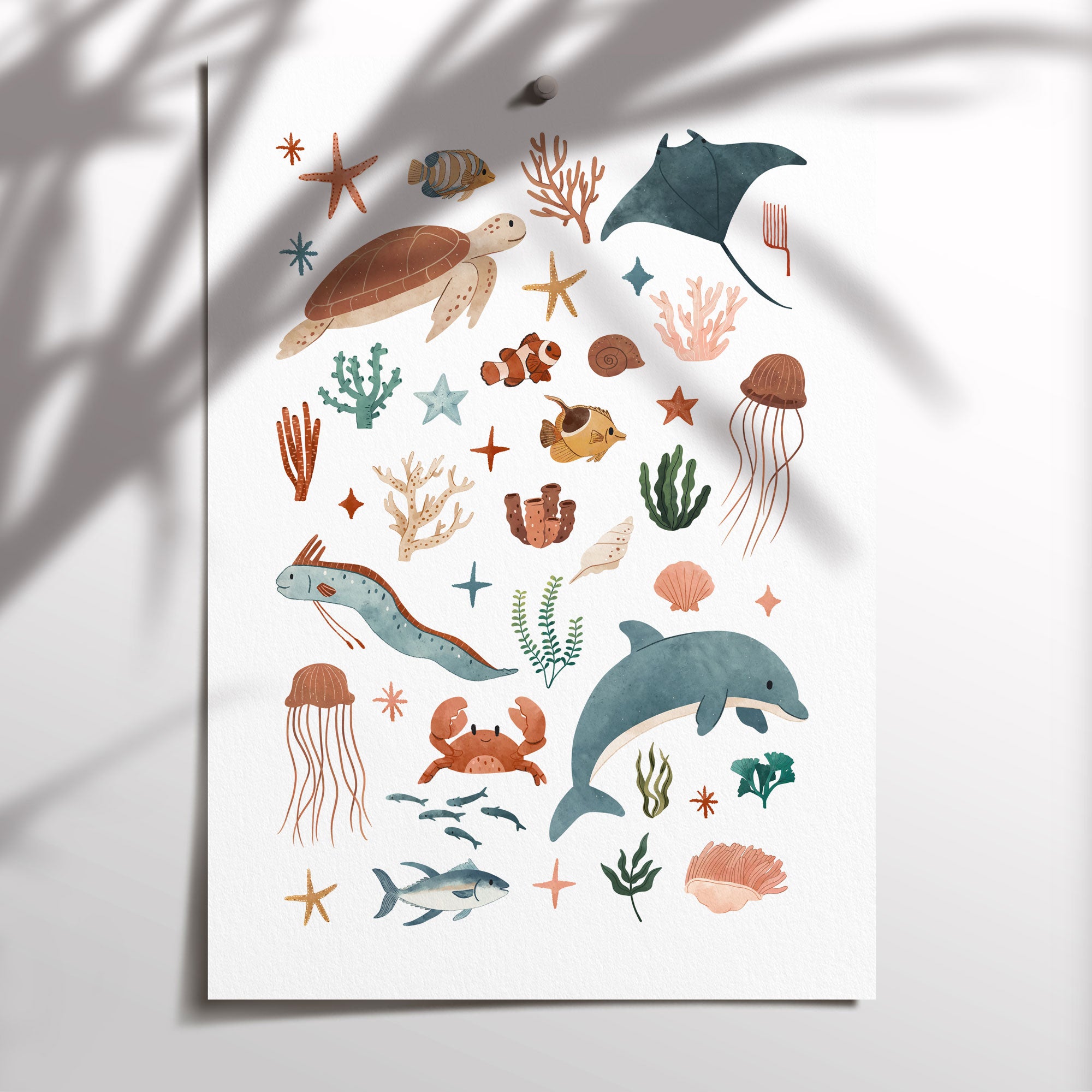 Ocean Animals Print