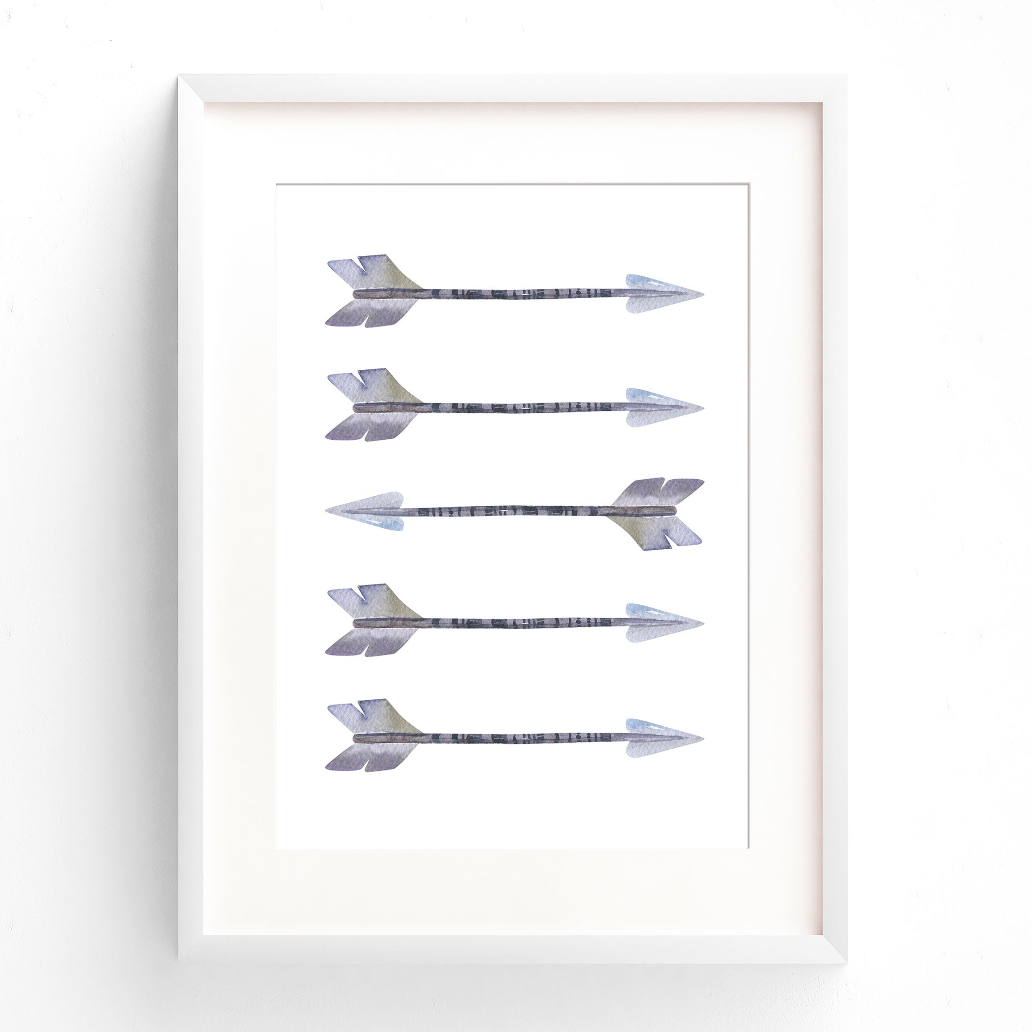 Watercolour Tribal Arrow Print