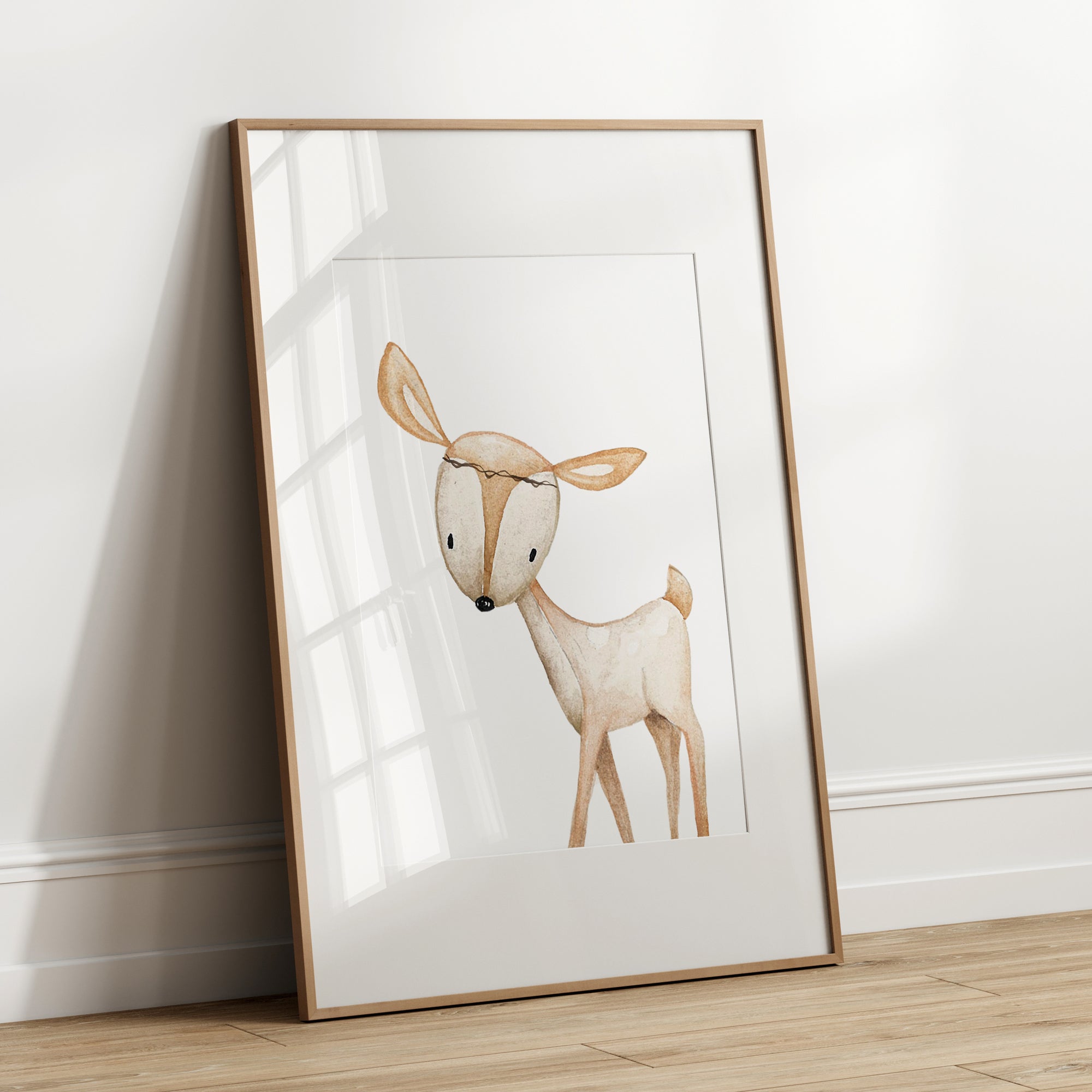 Woodland Deer Art Print