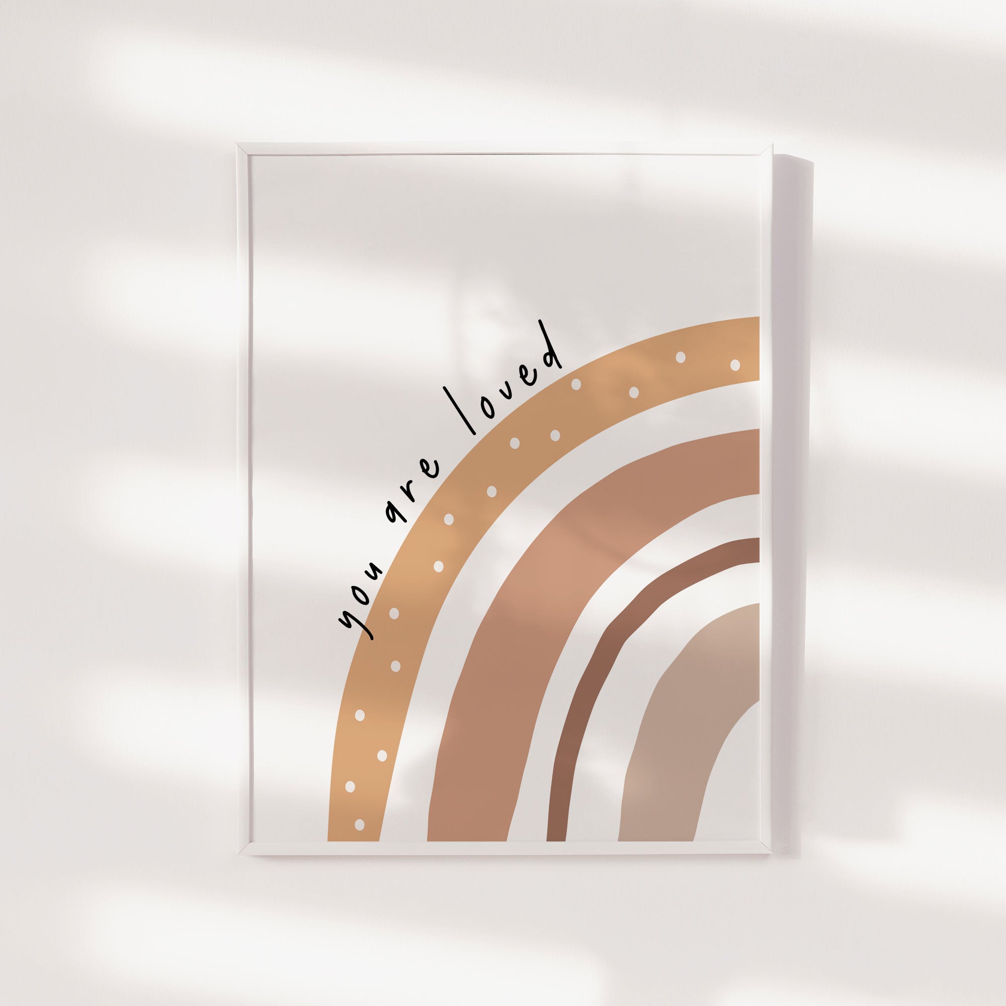 You Are Loved Rainbow Print